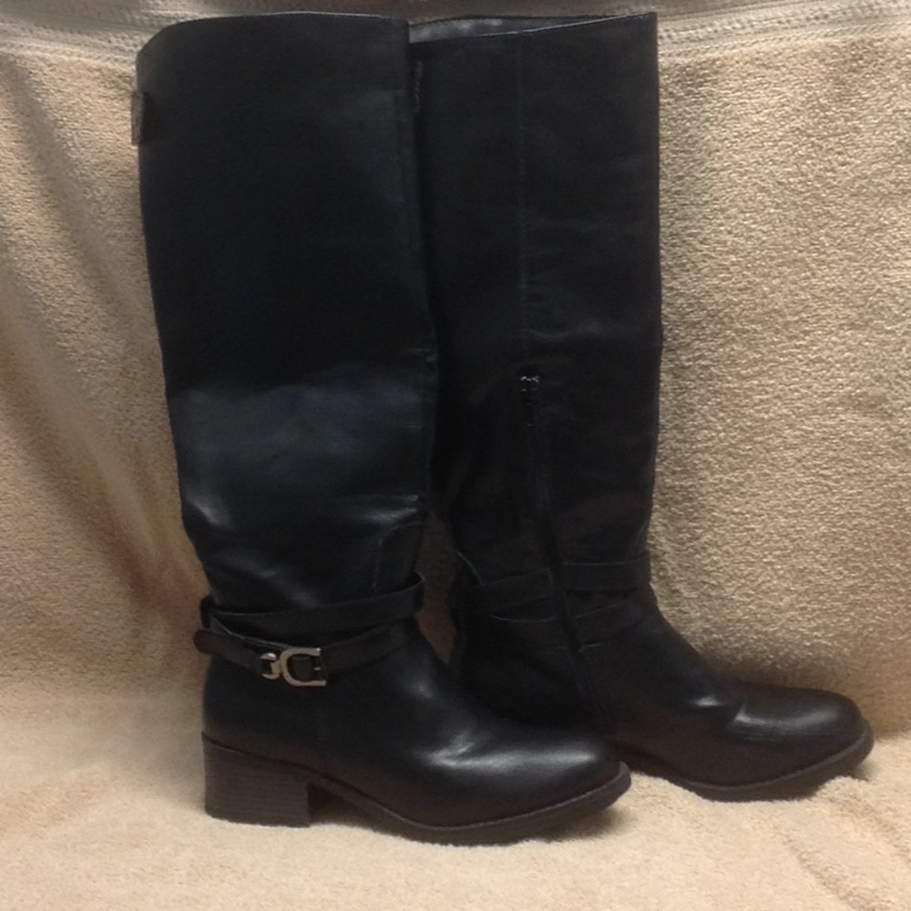 Black Knee High Boots